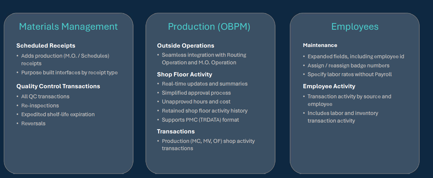 Infor XA Release 10 Core Verbesserungen